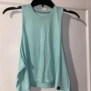 Light bluish/green Adidas crop XL